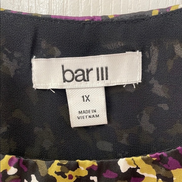 Bar III Green and Purple Relaxed Camisole Top - Picture 2 of 5